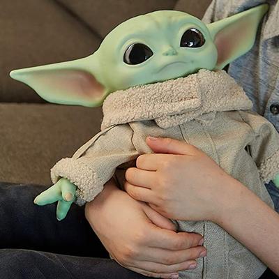 Аниме 28 см Малыш Йода Аниме Звездные Войны Мягкая Игрушка Фигурки Игрушки Милый Йода Кукла Декор для Рабочего Стола Коллекция Рождественские Подарки
