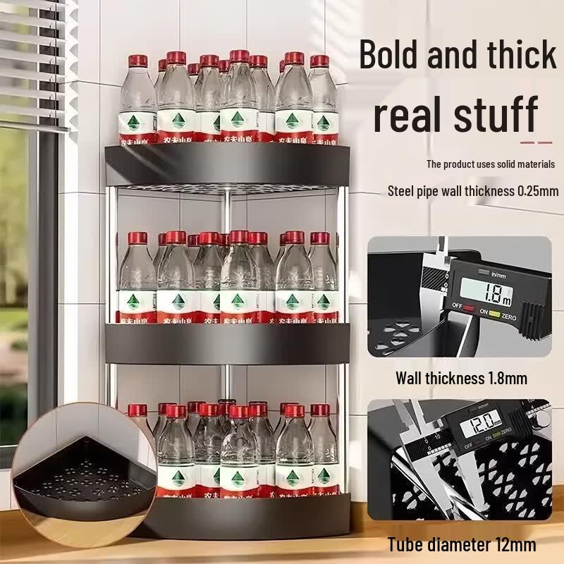 Jikemi 3-Tier Kitchen Corner Spice Rack