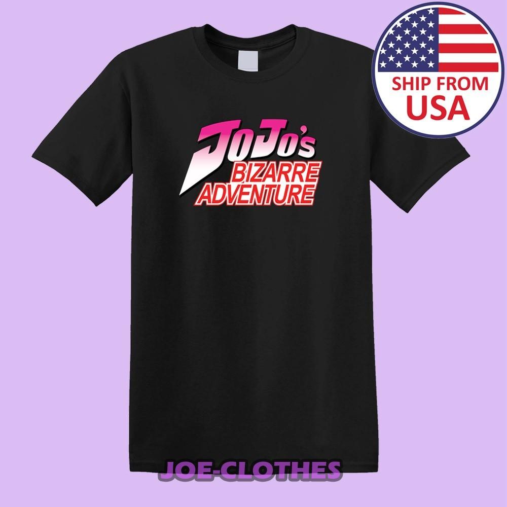 Jojos Bizarre Adventure Cartoon Mens Black Size S-4XL