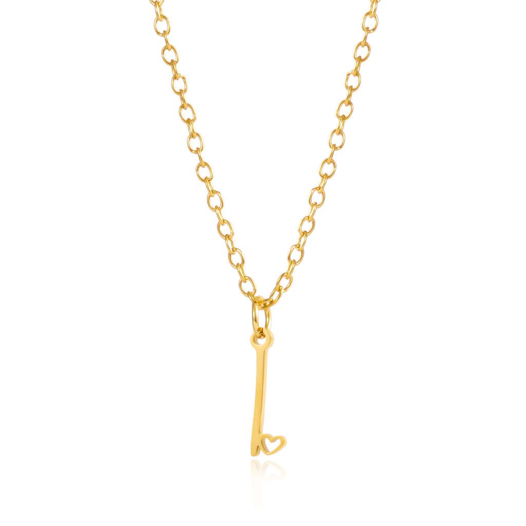 Золотое ожерелье-подвеска с алфавитом в форме сердца на цепочке О для дам, летний стиль