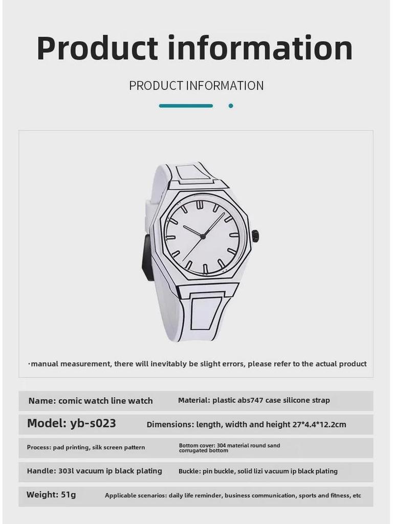 Two-Dimensional Comic Art Watches for Students
