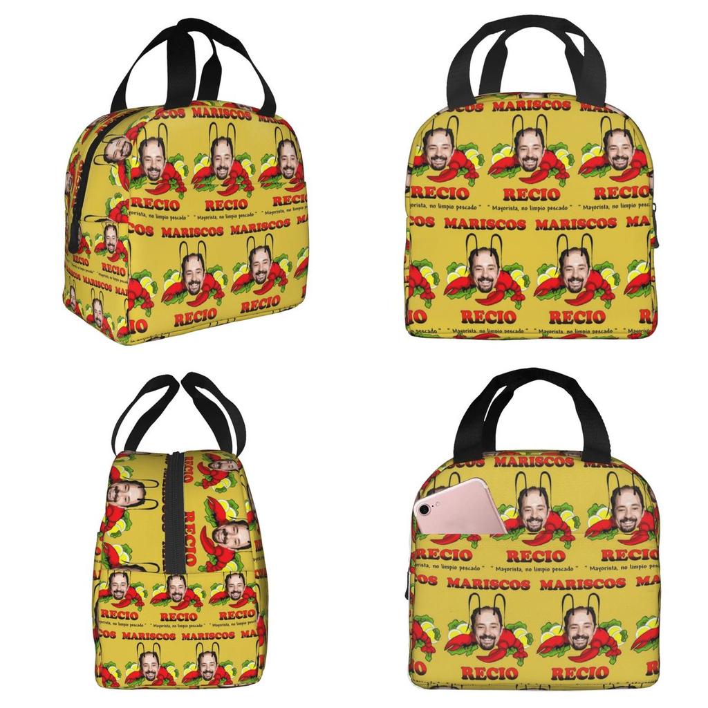 Antonio Recio Insulated Lunch Bag for Women Office Cooler Thermal Food Box Tote Leakproof Lunch Boxes Container