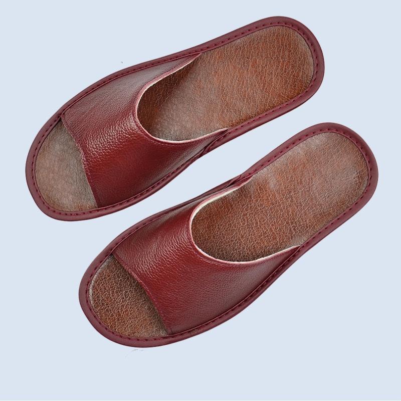 Роскошные тапочки из натуральной кожи, кожаные тапочки ручной работы для женщин и мужчин, домашние тапочки без шнуровки, мягкие удобные домашние туфли для спальни