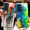 Цвет Черный Точка Белый Для Samsung Galaxy A15 5G 54 4G 51 50 24 35 90 71 12 51 53 52S 80 22 34 Чехол для телефона из закаленного стекла