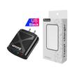 Универсальное зарядное устройство для путешествий: ЕС 3 USB + Type-C, Стандарт США/Великобритании, 5 В 2,4 А