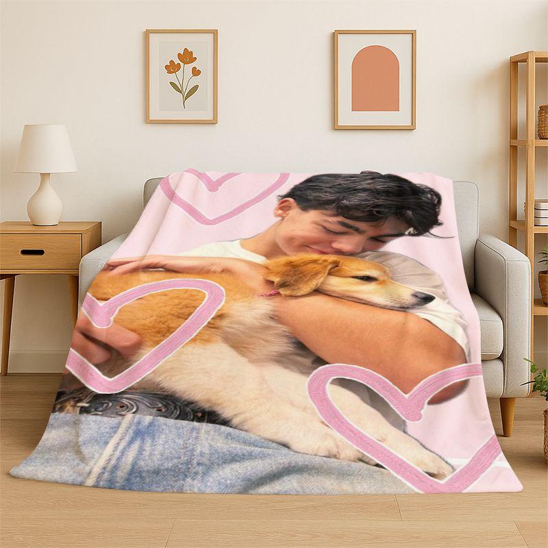 Fashion Malachi Barton Star Soft Flannel Throw Blanket,Warm Cozy Blanket for Bed,Couch,Sofa,Bedroom,Living Room,Travel,Picnic