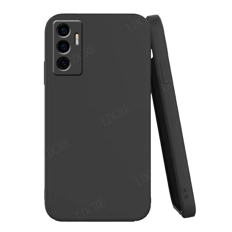 Для чехла Vivo V23E чехол для Vivo V23E Capas Phone Bumper роскошный жидкий силиконовый противоударный полный мягкий чехол для Vivo V23E Fundas