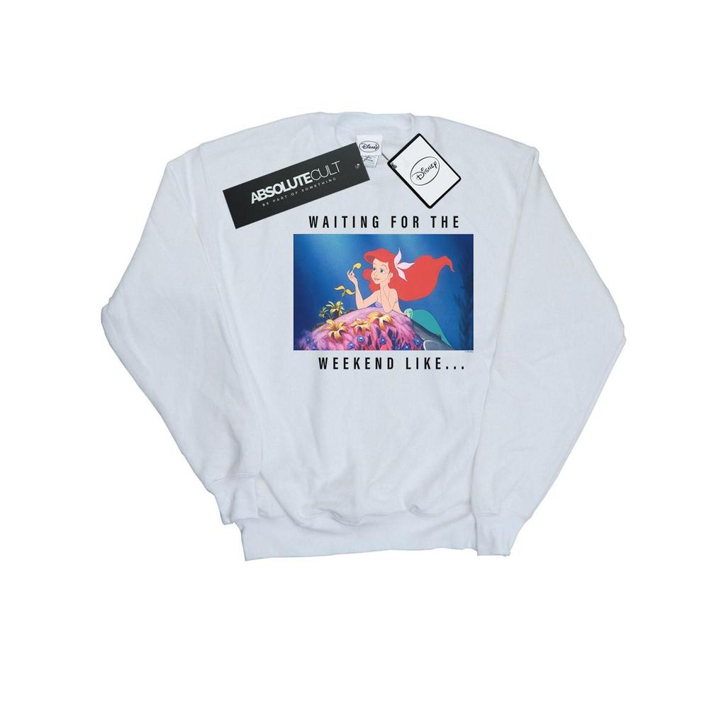 Disney Princess Mens Ariel Waiting For The Weekend Sweatshirt