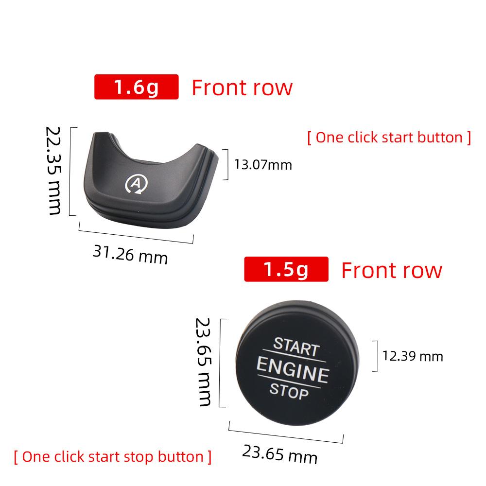 ABS Car Engine Start Stop Push Switch Button Cover For Mercedes Benz A B CLA Class Jetta W177 W247 W118 W907 W910 After 2019