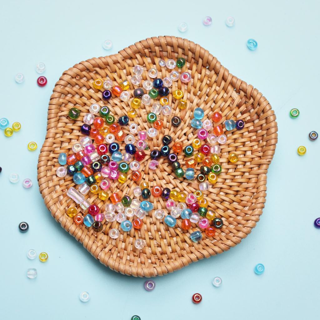 150-1000PC for Jewelry Making DIY Spacer Bead Loose Beads Pendant 2-4mm Colorful Glass  Beads