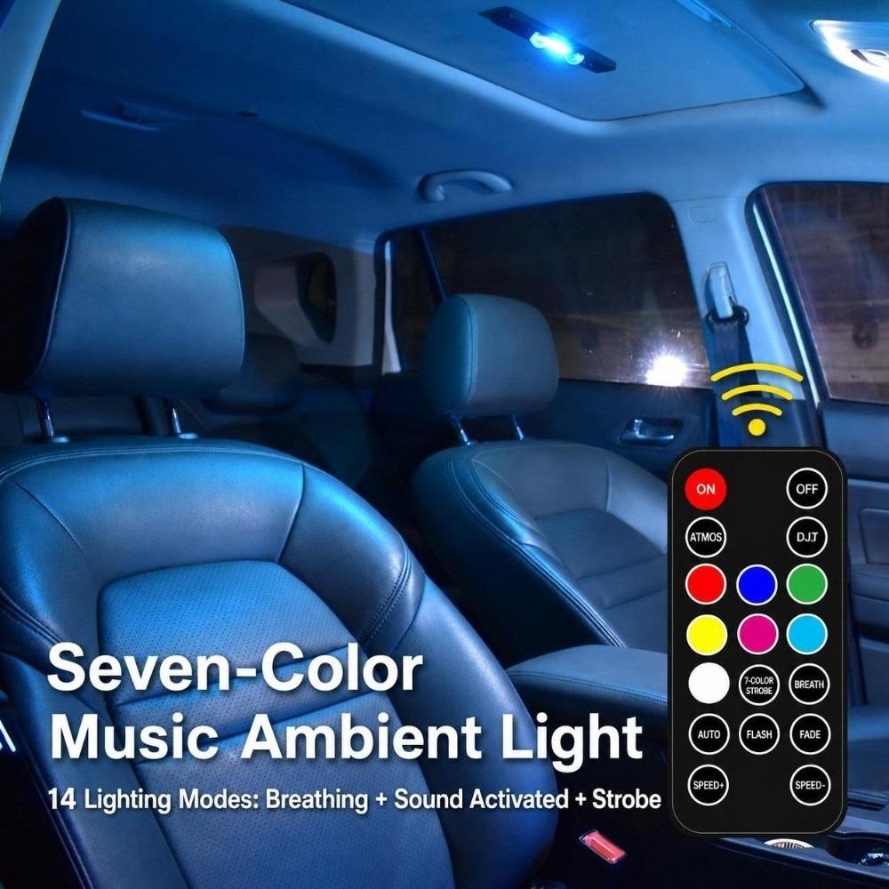 Rechargeable Car Atmosphere Lamp USB Charging RGB Led Car Interior Light Birthday Party