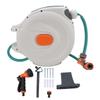 Garden Hose Reel Auto Rewind Retractable Any Length Lock Water Hose Reel with Sprayer for Washing Car Cleaning 10m