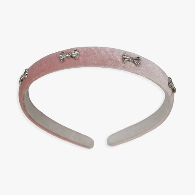 РОЗОВЫЙ АНАНАС КЛАРА ВЕЛЮР ПОВЯЗКА ДЛЯ ВОЛОС_РОЗОВЫЙ