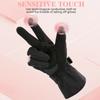 Autumn and winter cycling gloves, windproof and warm, touchscreen motorcycle and electric bike gloves