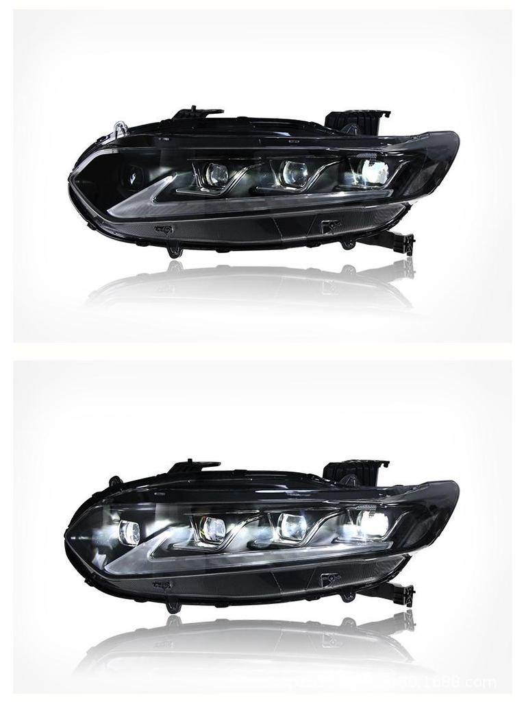 Светодиодная би-ксеноновая проекторная фара для Honda Accord 10-го поколения 2018-2021 годов с последовательным указателем поворота