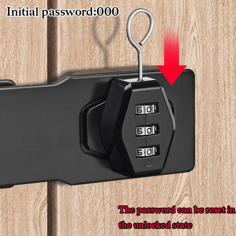 Mechanical Password Lock Household Password Lock Rotary Hasp Locks Keyless for Garden Interior Mailbox Bathroom Pet Doors