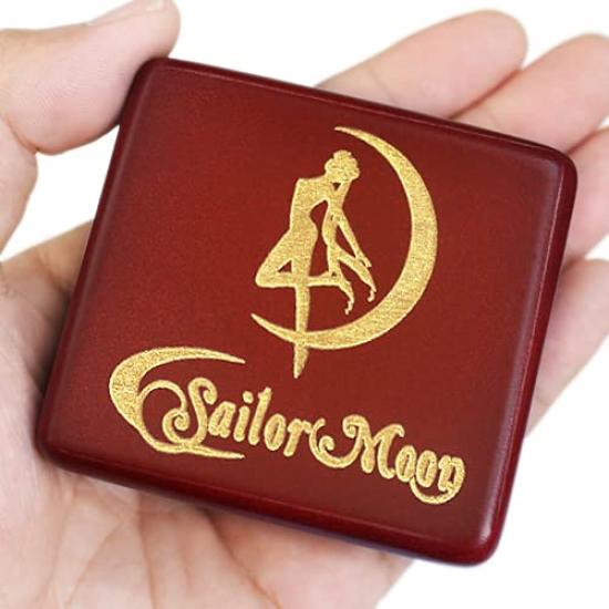 Музыкальная шкатулка Sinzyo Wooden Pretty Guardian Sailor Moon Music Box Отлично подходит для украшения комнаты или в качестве подарка на красные юбилеи, дни рождения, праздники,
