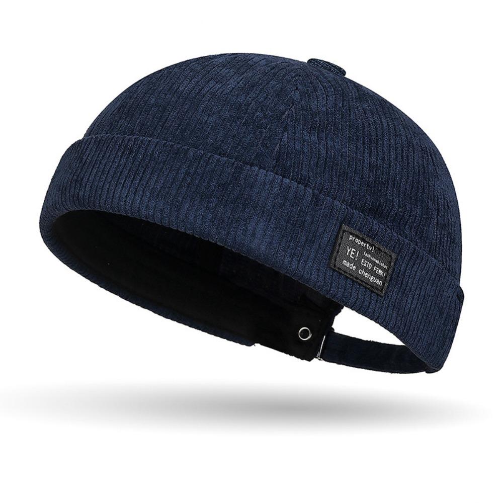 Adjustable Brimless Skullies Cap Cotton Hip Hop Hats New Landlord Docker Cap Women Men