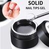 Твердый клей для ногтей, УФ-светодиодный отверждаемый клей для полного покрытия ногтей, долговечный инструмент для самостоятельного наращивания ногтей