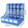 Multi-Functional File Rack Desktop File Storage Box File Basket 4-Layer Bookshelf Magazine Document Rack School Office Supplies