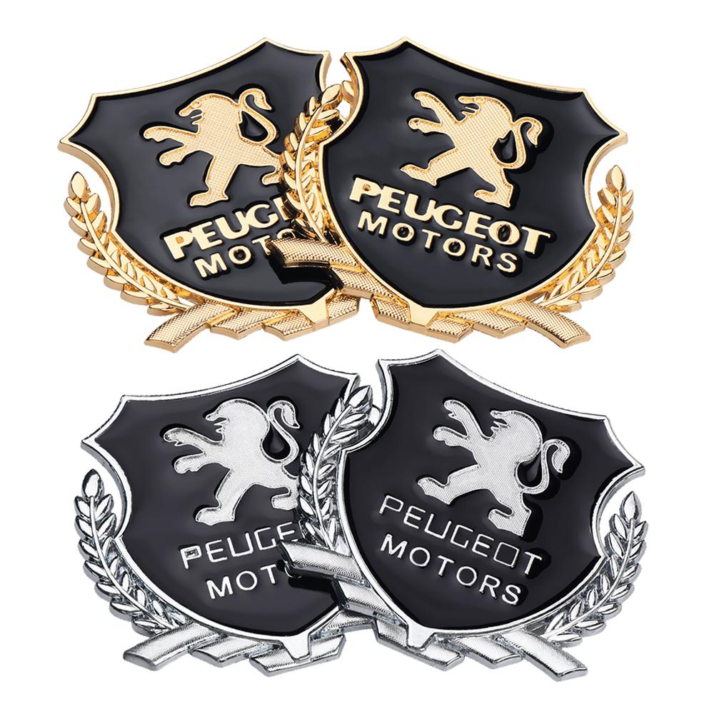 3D Metal Car Body Emblem Sticker Trunk Window Badge Decoration Decals For Peugeot 307 308 206 207 208 107 2008 3008 Accessories