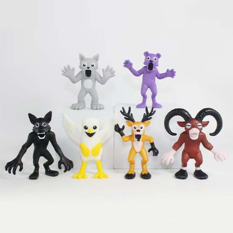99 Ночей в Лесу Фигурки Фигурки Фигурка Сова Коза Волк Олень 99 Ночей в Лесу Фигурка Пластиковая Игрушка Подарок