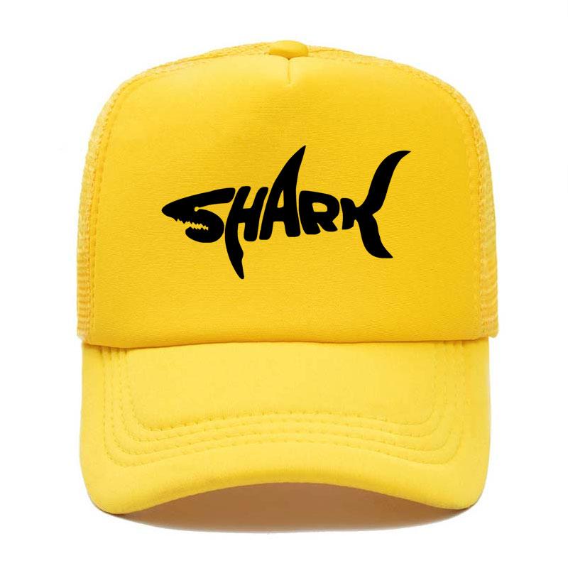 New Shark Print Baseball Cap Funny Casual Unisex Women Parentchild Hats Mesh Visor Outdoor Sun Hat Adjustable Caps