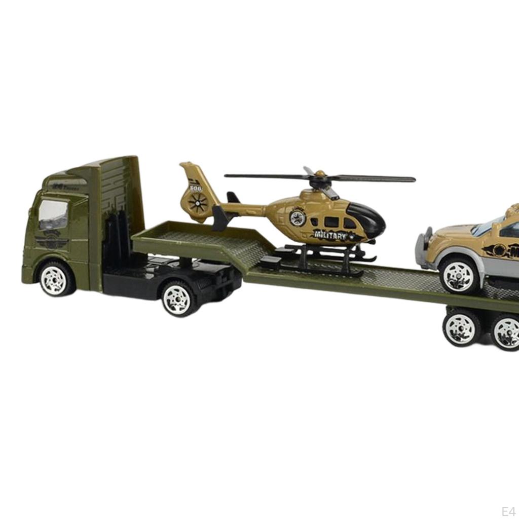 1/64 Scale Tow Truck Friction Powered Toy for Kids Girls Boy Toddler 3 4 5 6 Years Old