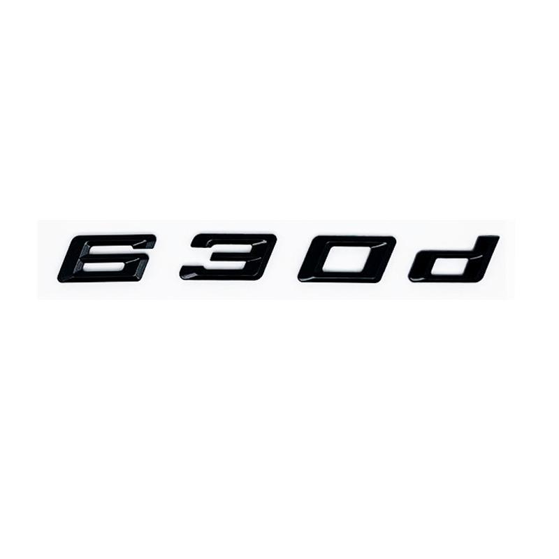 New ABS Alphanumeric Trunk Emblem for BMW 6 Series E63 E64 F06 F12 F13 - 620d 625d 628d 630d 635d 640d 645d 650d Logo Sticker
