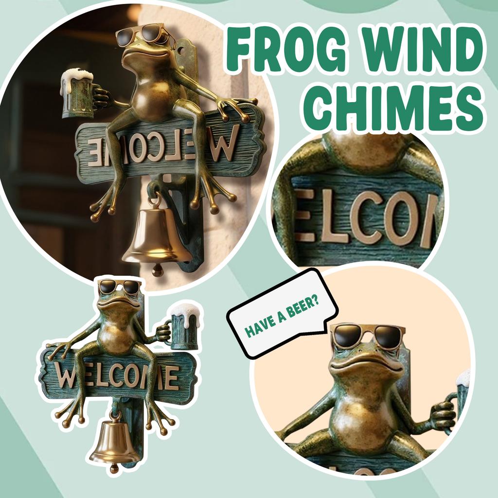 Welcome Doorbell, Outdoor Wind Chimes, Metal Garden Decoration, Wall Decoration Gift Signs, Doorbell That Rings When The Door Opens, Outdoor Basi