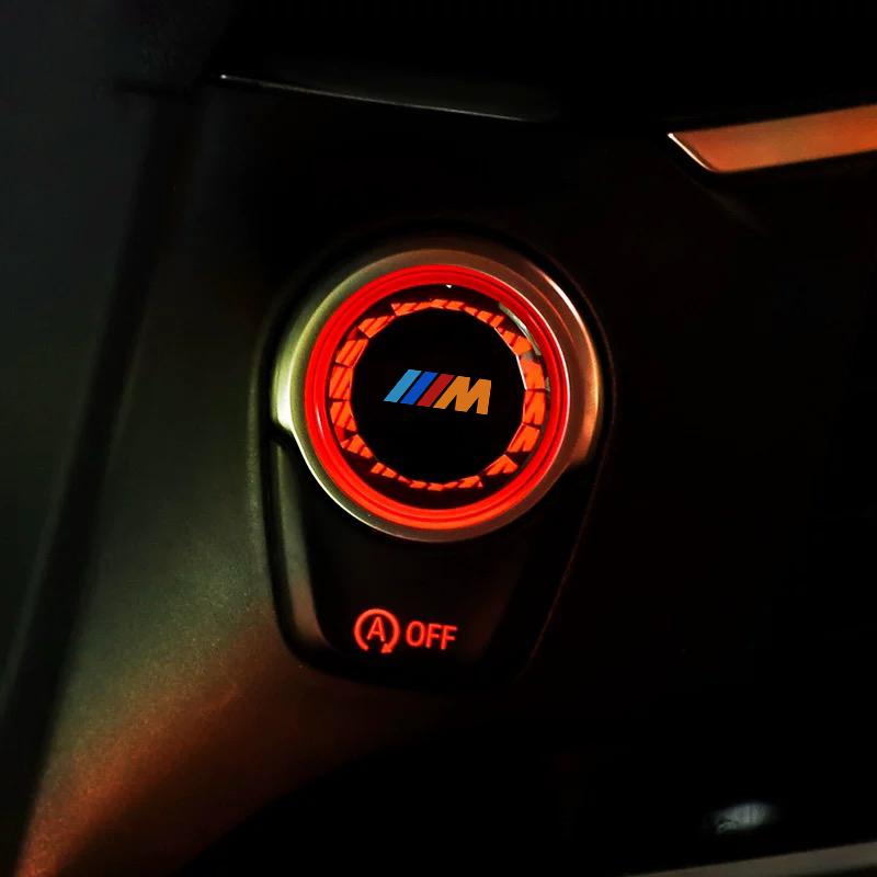 DKHN5 Crystal Car One Click Start Button For BMW M Power 3 Series E90 E92 F30 F35 G20 F10 G30 G28  ABS Engine Start Stop Cover Trim