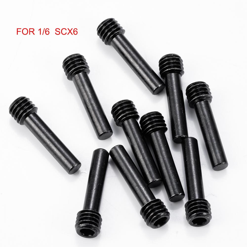 YEAHRUN M6 Drive Shaft Screw Pins M4 CNC Machine Screws for 1/6 Axial SCX6 AXI05000 JLU AXI05001 1/10 Axial SCX10 RC CAR