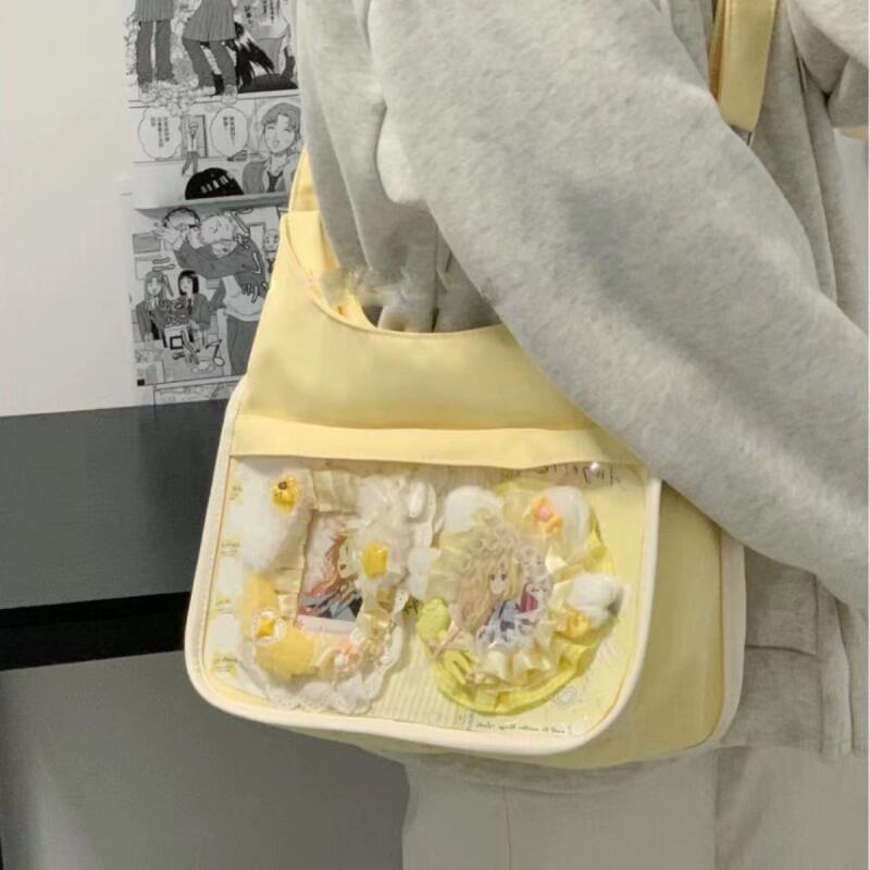 Новые студенческие сумки через плечо, ручная сумка, вместительная, на молнии, модные, с рисунком в корейском стиле, для отдыха, универсальные, квадратные сумки, сумки через плечо