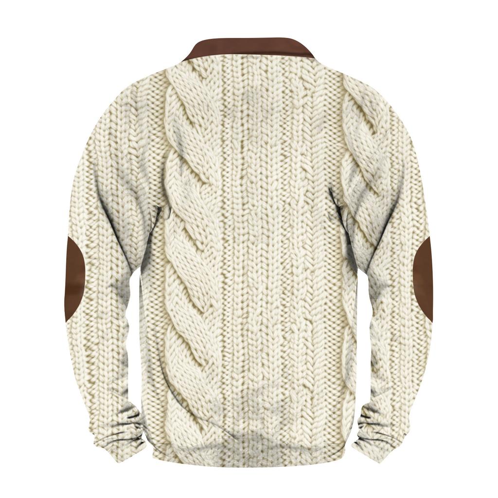 Мужская повседневная толстовка в стиле ретро с градиентным принтом