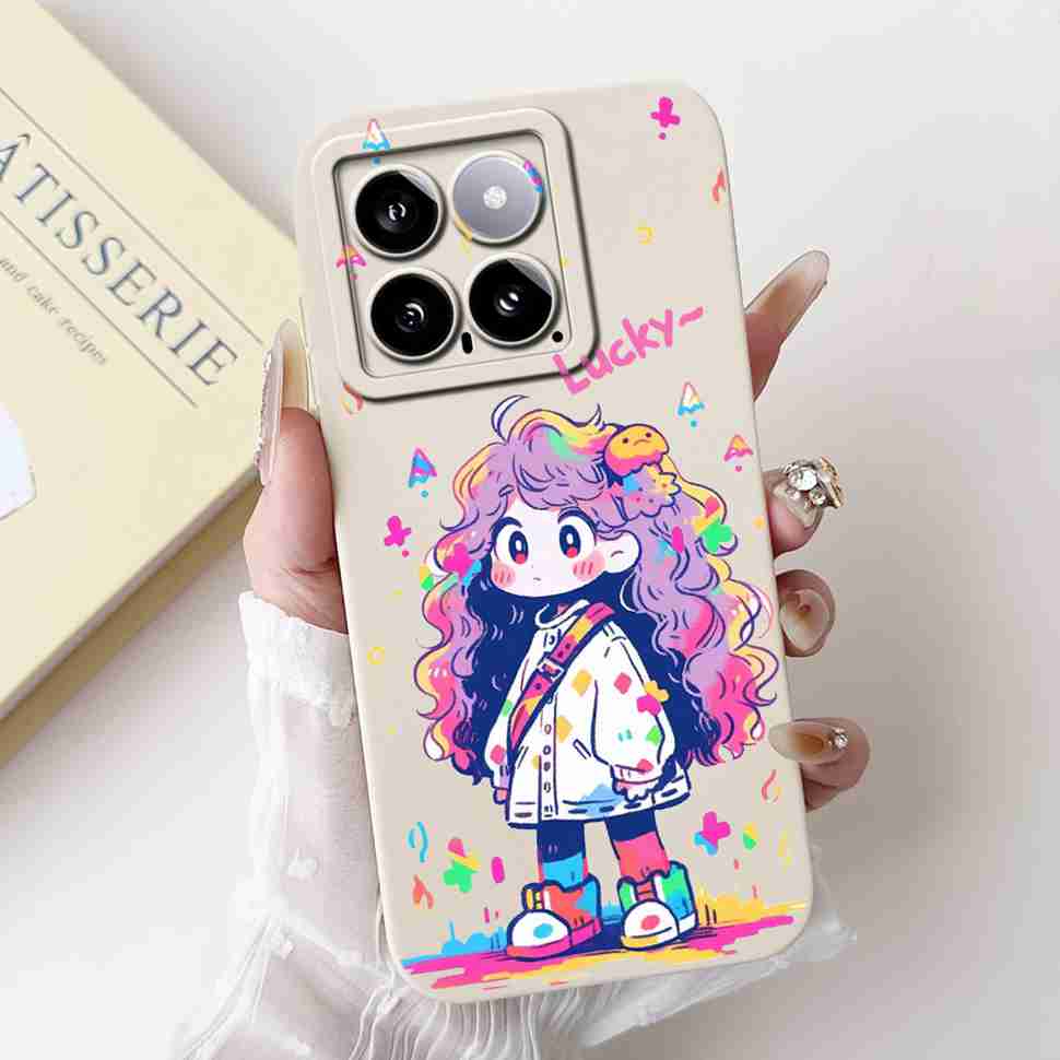 Чехол для Xiaomi 14, силиконовый, противоударный, мягкий, с защитой камеры, с рисунком, матовый, для Xiaomi 14 Mi14 Xiaomi14 5G 2023