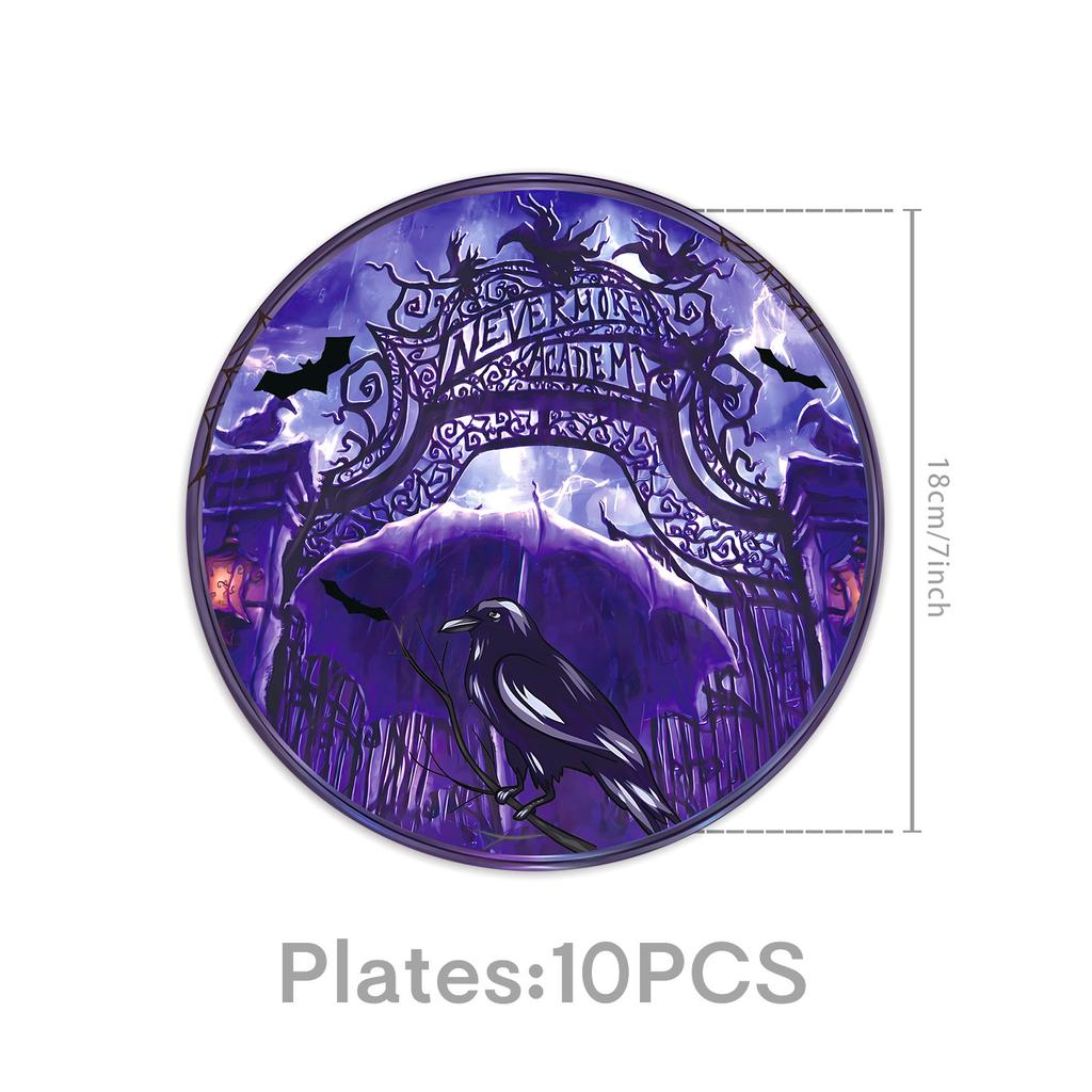 Wednesday Themed Party Supplies Birthday Decorations Wednesday Tableware Party Atmosphere Arrangement Banner Props