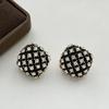 Retro Gem Pearl Flower Earrings - European Court Style, Light Luxury, Versatile Long Earrings