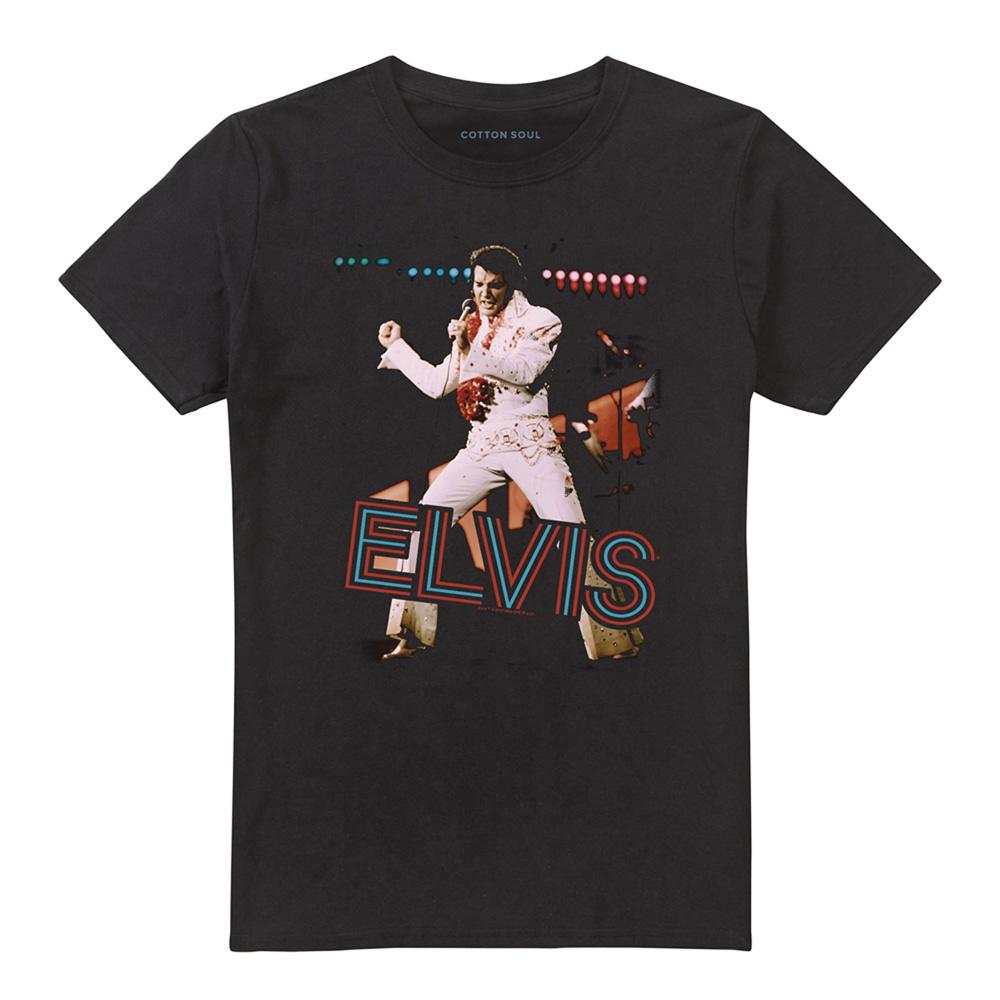 Elvis Presley Unisex Adult Hit The Lights T-Shirt