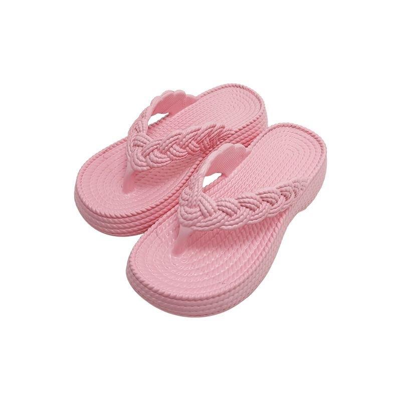 Soft Sole Platform Flip Flops Woman Clip Toe Eva Non-Slip Cloud Slippers Women 2024 Summer Thick Bottom Bathroom Slides Sandal