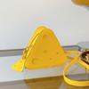 Персонализированная сумка через плечо с сыром, женская сумка 2024 года, новая трендовая мини-треугольная сумка, модная повседневная нишевая сумка-мессенджер