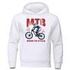 Mtb Keep Moving It With Passion Born To Cycling Hoodie For Menautumn Fur-Linerhoody Oversize Sweatshirt Top