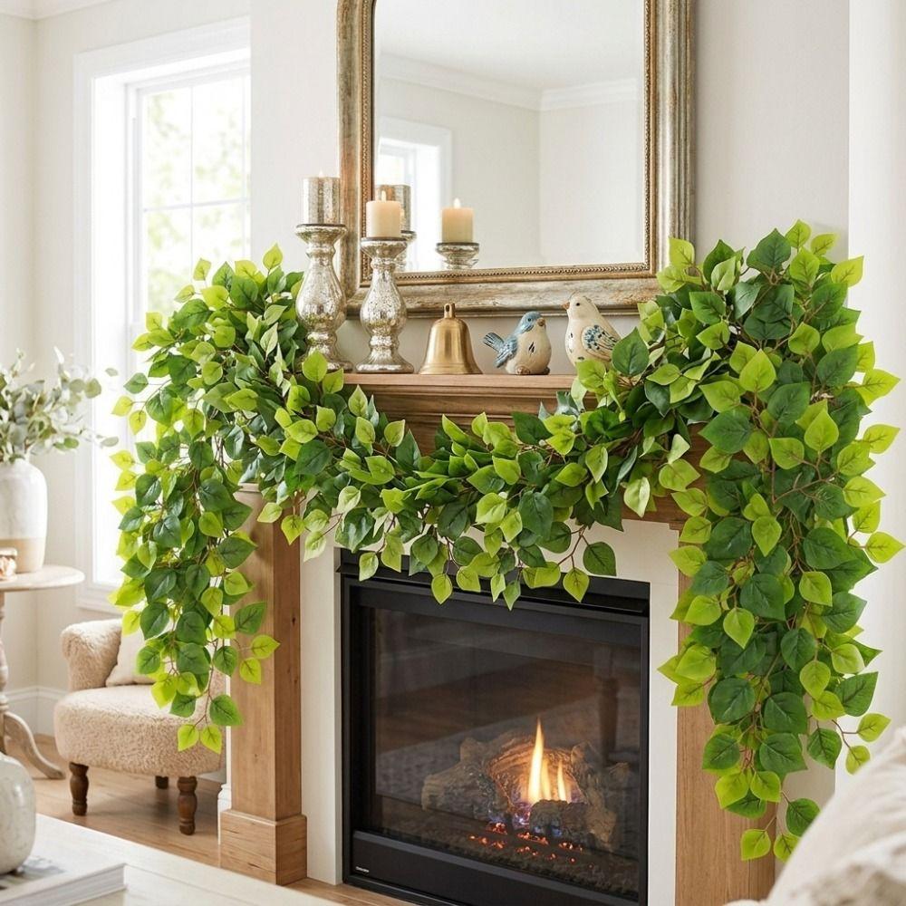 Artificial Foliage Silk Willow Greenery Garlands Plastic Artificial Plant Vine Home Decor