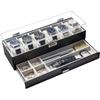 ProCase Watch Holds 6 or 10 Watch Display Case with Clear Acrylic Lid and Organizer for Watches Men's Case, Watches, 2-Tier Drawer, Men's