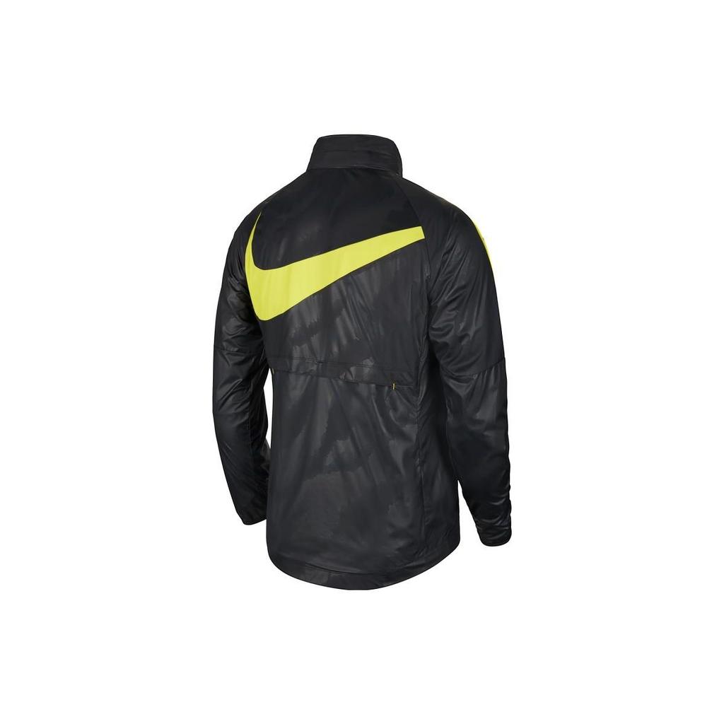 Nike AWF Stand Collar Long Sleeve Zipper Sports Casual Football Jacket Men Jacket Black Yellow Sport-Red CT6602-010