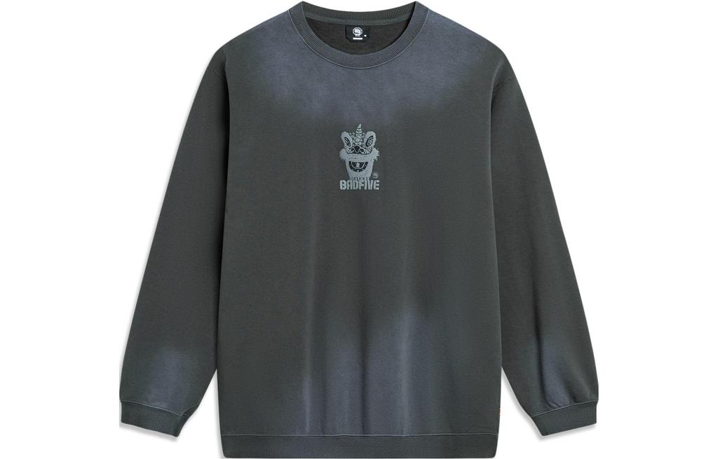 Li Ning Badfive Sweatshirt Unisex Obsidian Gray AWDTE17-1