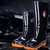 Men's Durable Black High-Top Non-Slip Rain Boots