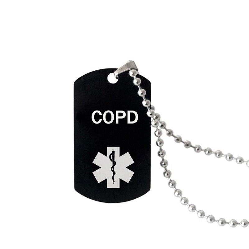 Медицинское оповещение-кулон, ожерелье диабетического типа, астма, болезнь сердца, ожерелья из нержавеющей стали для женщин и мужчин, модные аксессуары для медицинского оповещения