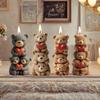 Mirosie 3d Stacked Bear Silicone Molds Household DIY Fondant Cake Chocolate Mould Popsicle Ice Cream Candle Making Kit