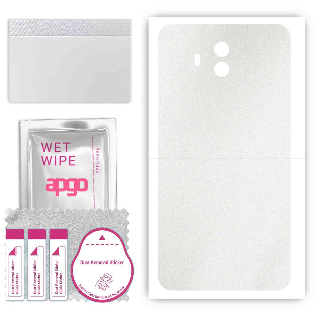 apgo Защитная наклейка-скин для задней панели, совместимая с Huawei Mate 10, Пленка-обертка, Фольга, Винил - Узор Матовый Прозрачный