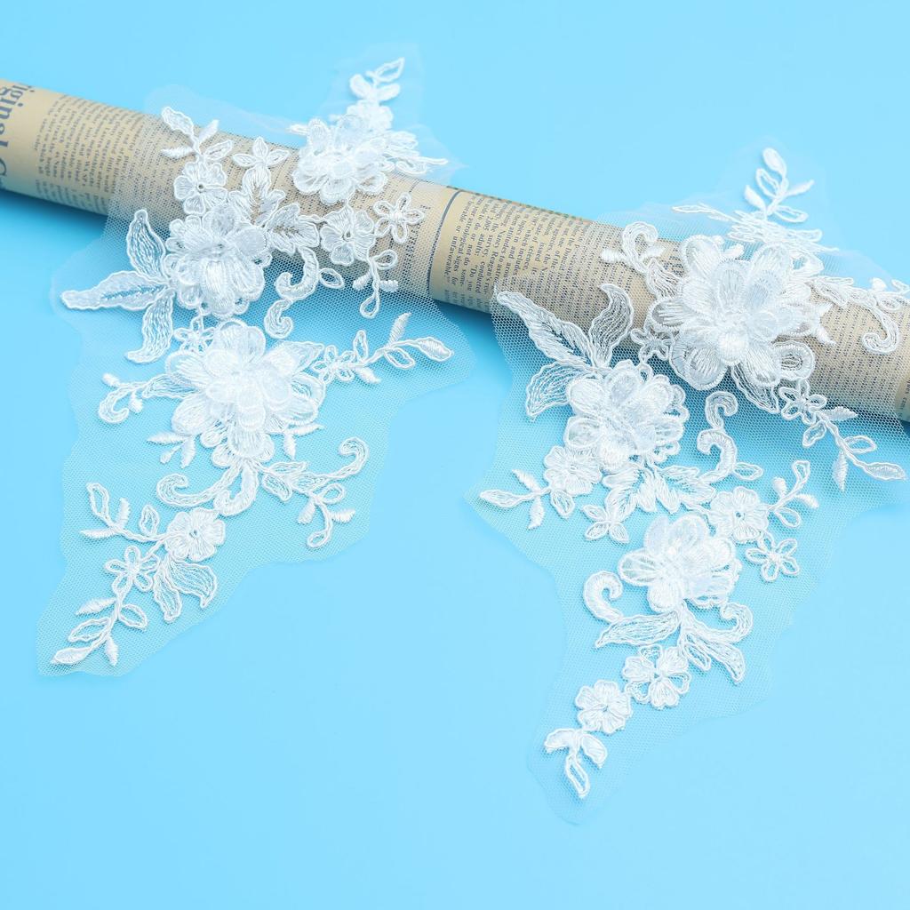 Three-Dimensional Bone Rope Embroidery Flower Cloth Sticker Diy Stage Clothing Accessories Women'S Clothing Skirt Hat Lace Decal To Flower